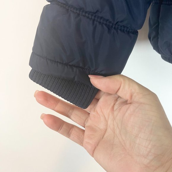 Tommy Hilfiger Navy Blue Long Sleeve Full Zip Hooded Puffer Jacket Size Large - Picture 4 of 6